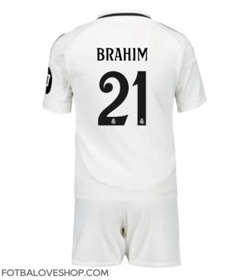 Real Madrid Brahim Diaz #21 Dětské Domácí Dres 2024-25 Krátký Rukáv (+ trenýrky)